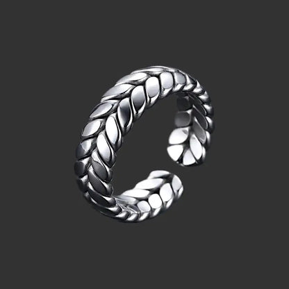 Imperion Crown Silver – Adjustable Laurel Crown Ring