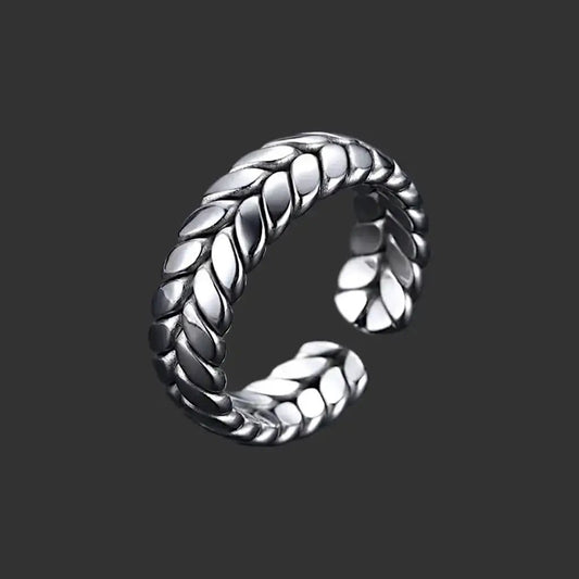 Imperion Crown Silver – Adjustable Laurel Crown Ring