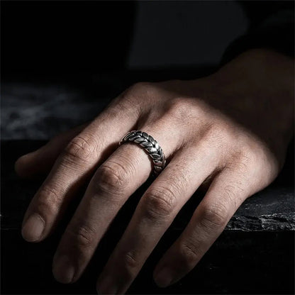 Imperion Crown Silver – Adjustable Laurel Crown Ring