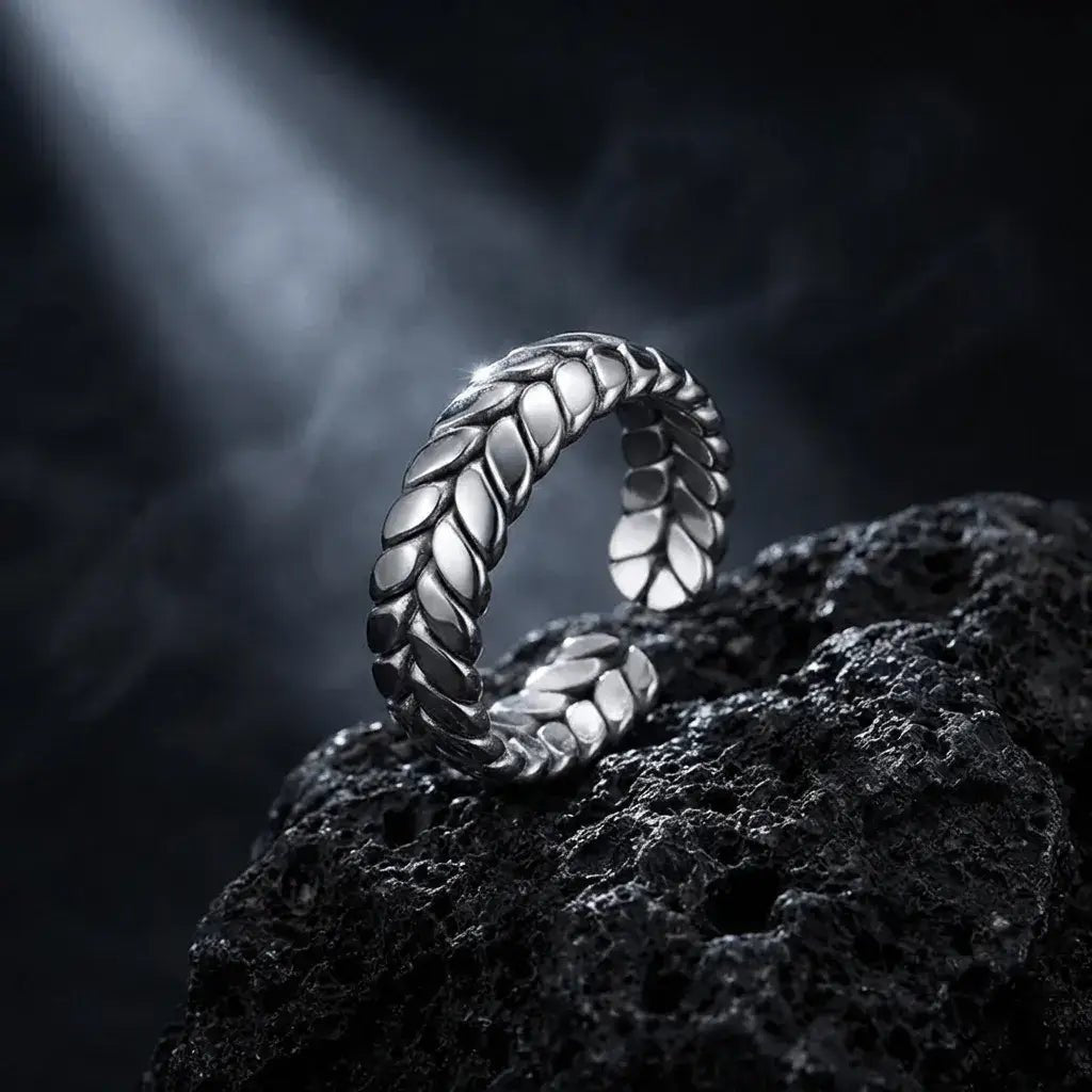 Imperion Crown Silver – Adjustable Laurel Crown Ring