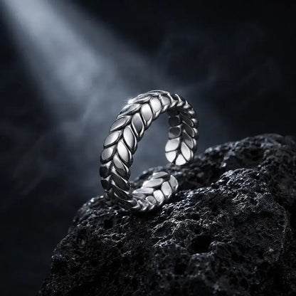 Imperion Crown Silver – Adjustable Laurel Crown Ring