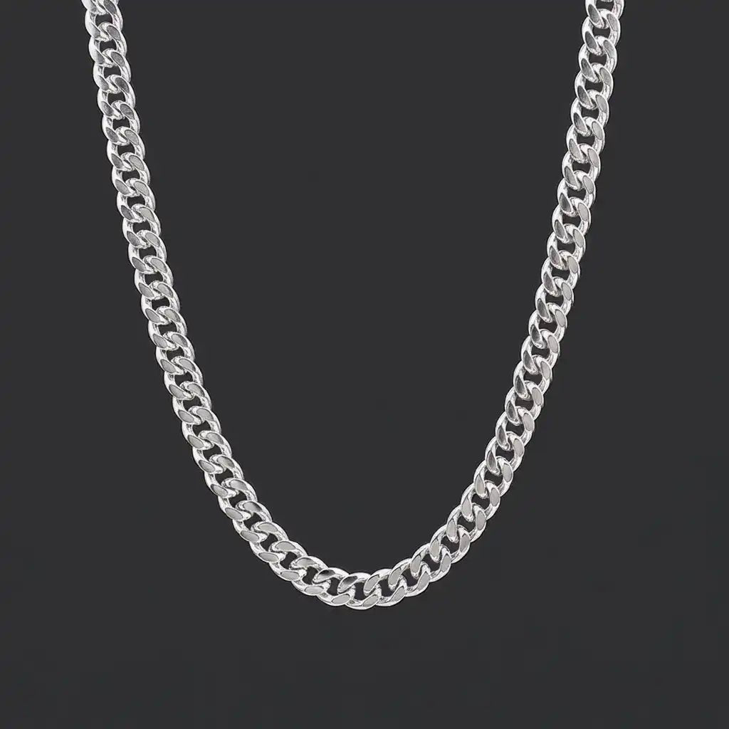 Krynex Cuban Chain Silver – 5mm Stainless Steel Necklace