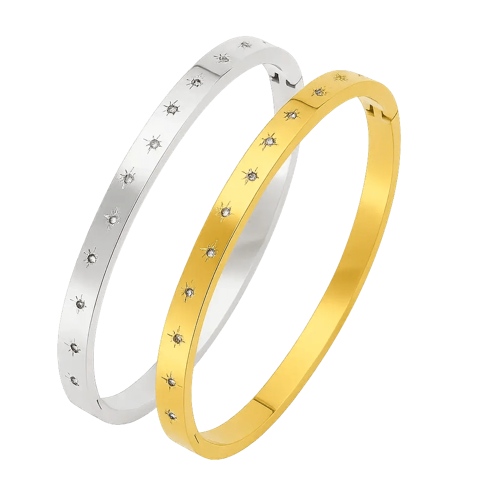 Alvora Lumora – Star Path Inspired Gold & Silver Bracelet