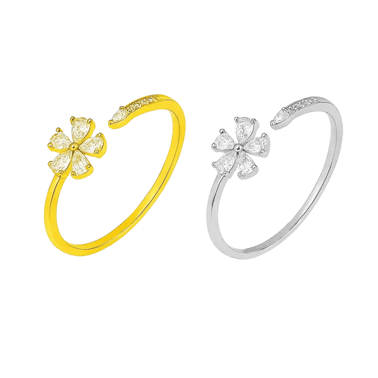 Alvora Marisel Floral Gold Ring – Minimal, Modern Jewelry