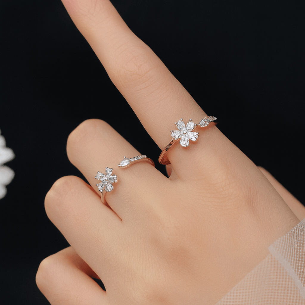 Alvora Marisel Floral Gold Ring – Minimal, Modern Jewelry