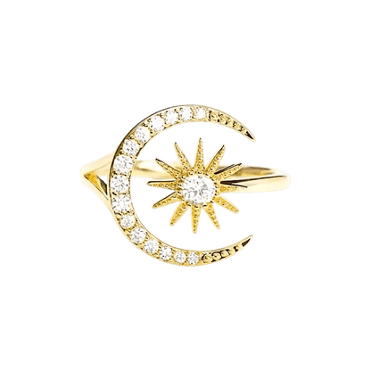 Moonveil Ring | Celestial Moon & Star Ring | Alvora