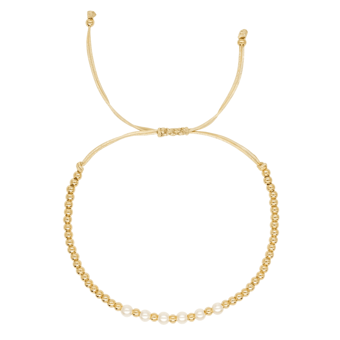 Naiara - Alvora adjustable friendship bracelet dainty gold bracelet gold pearl bracelet