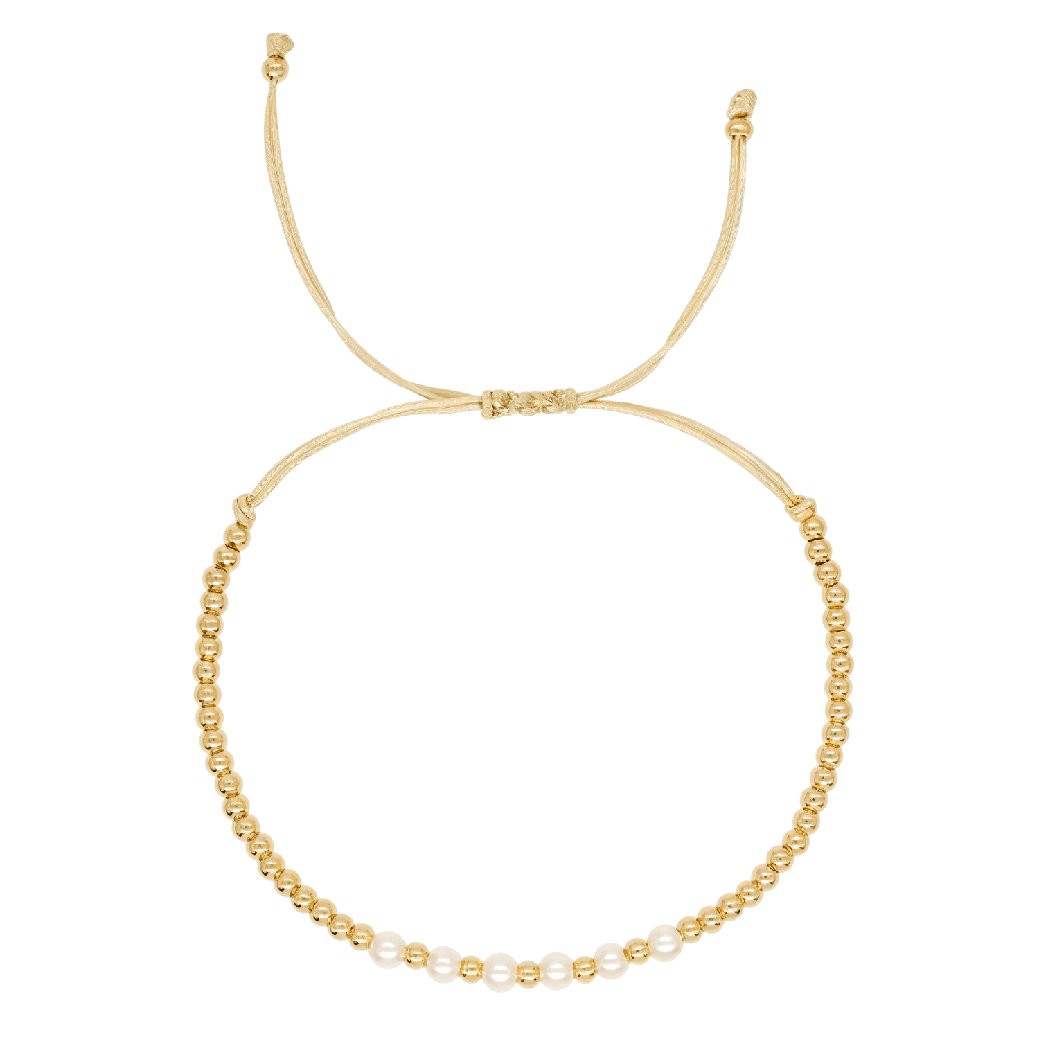 Naiara - Alvora adjustable friendship bracelet dainty gold bracelet gold pearl bracelet
