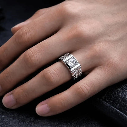 Noblex Charm Sterling Silver – CZ, Adjustable Luxury Ring