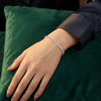 Noctessa - Alvora 925 sterling bracelet bridal jewelry elegant gift for her