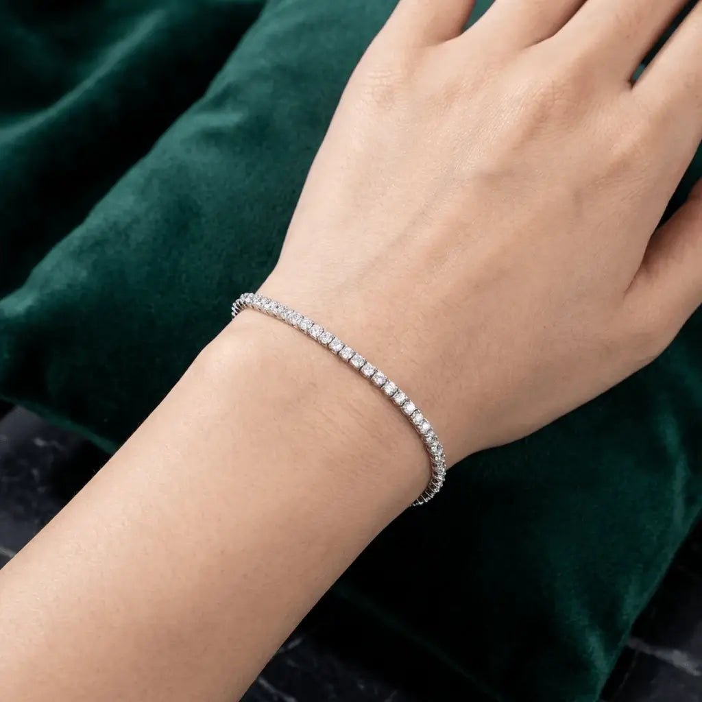 Noctessa - Alvora 925 sterling bracelet bridal jewelry elegant gift for her