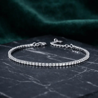 Noctessa - Alvora 925 sterling bracelet bridal jewelry elegant gift for her