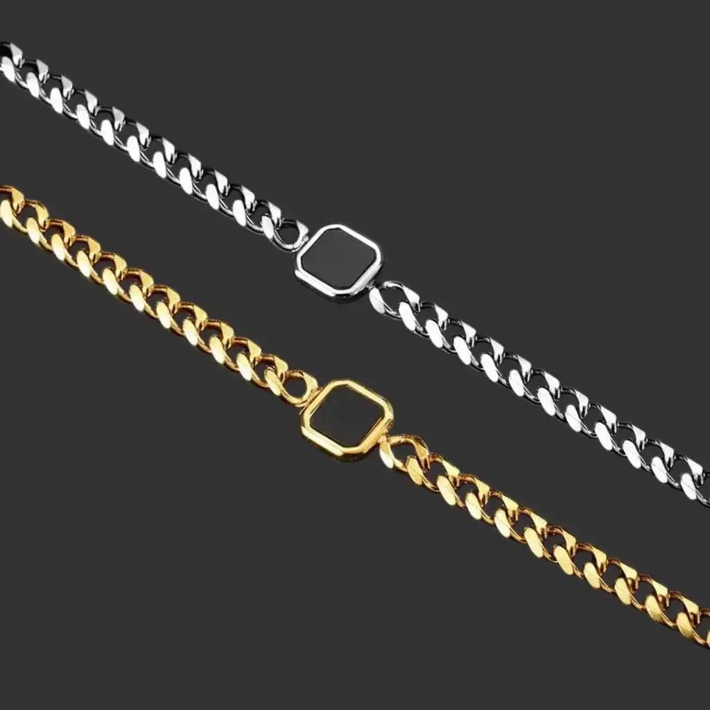 Alvora Nocturne Bracelet | Waterproof Gold & Silver Men Jewelry 