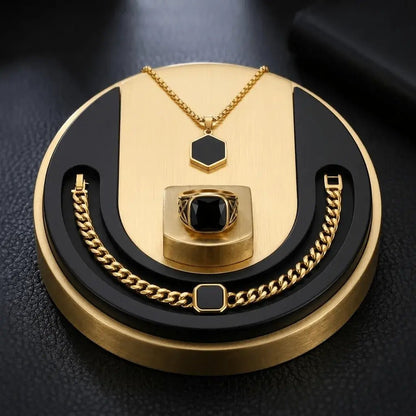 Nocturne Onyx Bundle | Men’s Jewellery Set