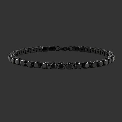 Alvora Noxera 5mm Black Tennis Chain Bracelet – Waterproof Jewelry