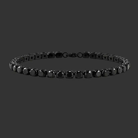 Alvora Noxera 5mm Black Tennis Chain Bracelet – Waterproof Jewelry
