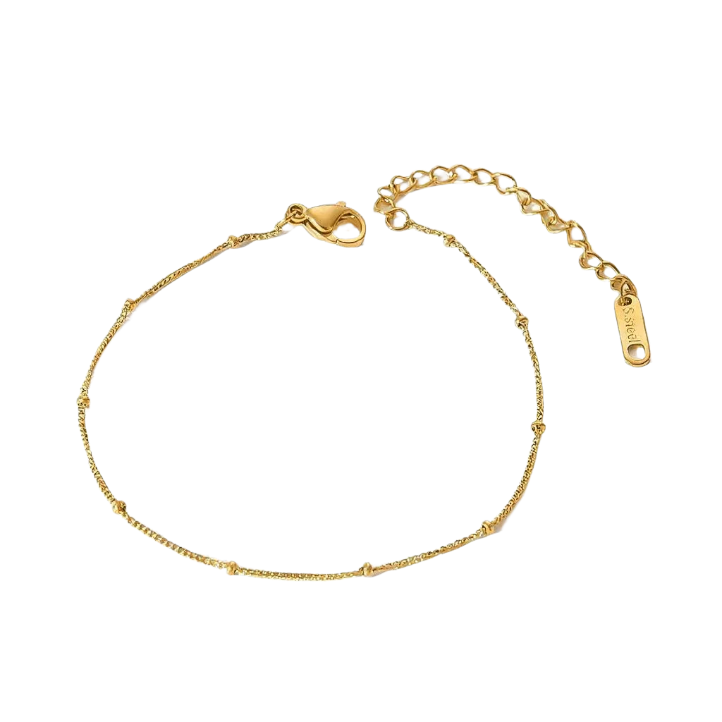 Nuvia Bracelet – 1mm Minimal Gold Plated Waterproof Bracelet