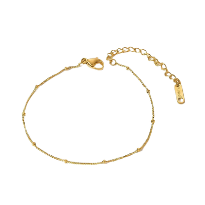 Nuvia Bracelet – 1mm Minimal Gold Plated Waterproof Bracelet