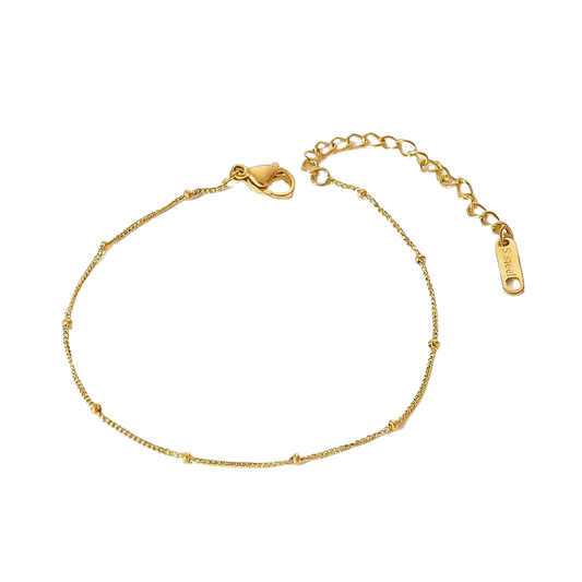 Nuvia Bracelet – 1mm Minimal Gold Plated Waterproof Bracelet