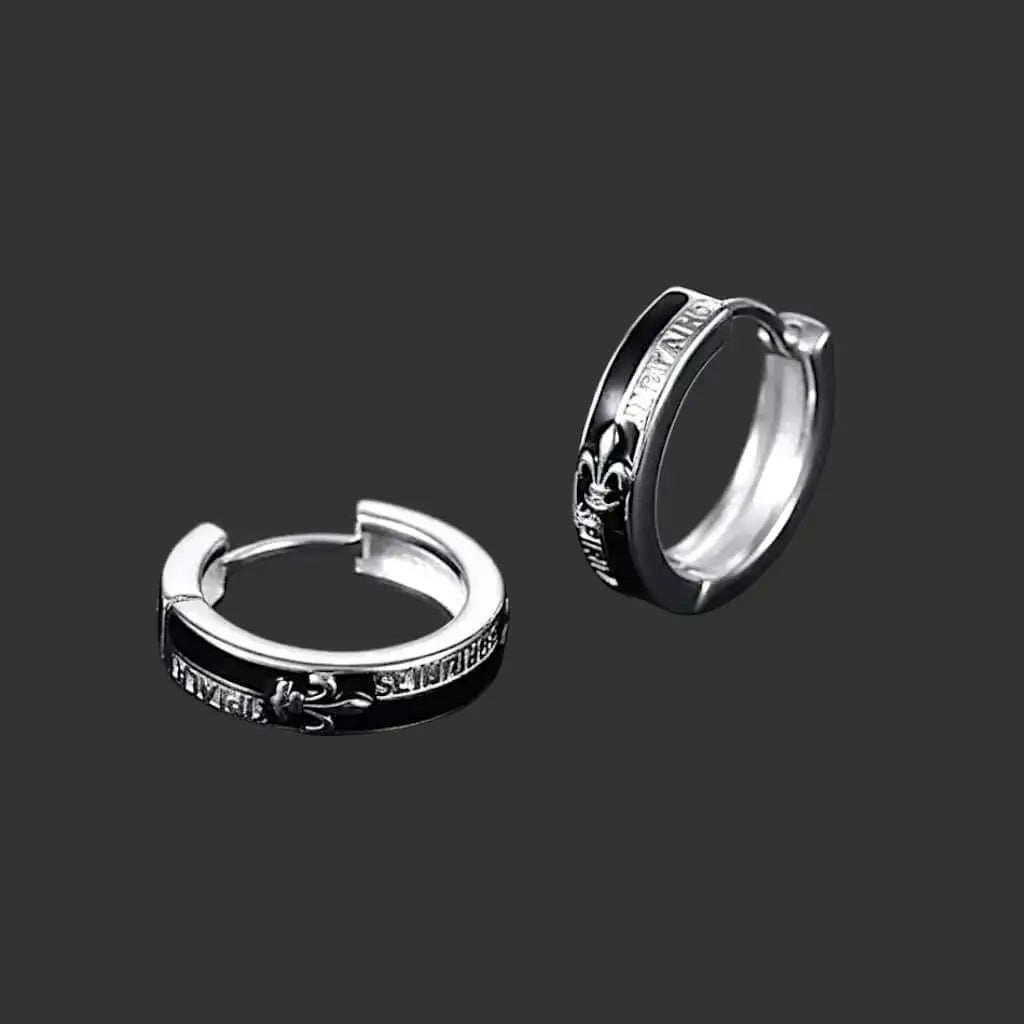 Alvora Obscura British Style Hoop Earrings | Aesthetic Jewellery