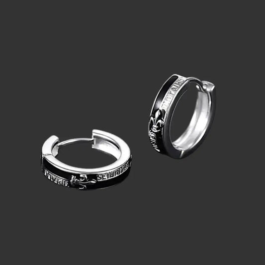 Alvora Obscura British Style Hoop Earrings | Aesthetic Jewellery