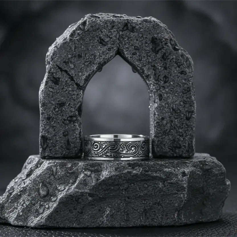 Alvora Obscuryl Ring | The Mark Sigil Reborn in Modern Steel