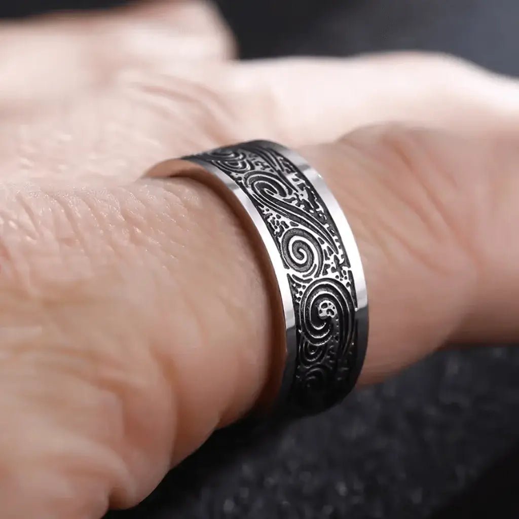 Alvora Obscuryl Ring | The Mark Sigil Reborn in Modern Steel