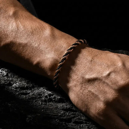 Orvex Rope Chain 18K Gold – Twisted Rope Bracelet