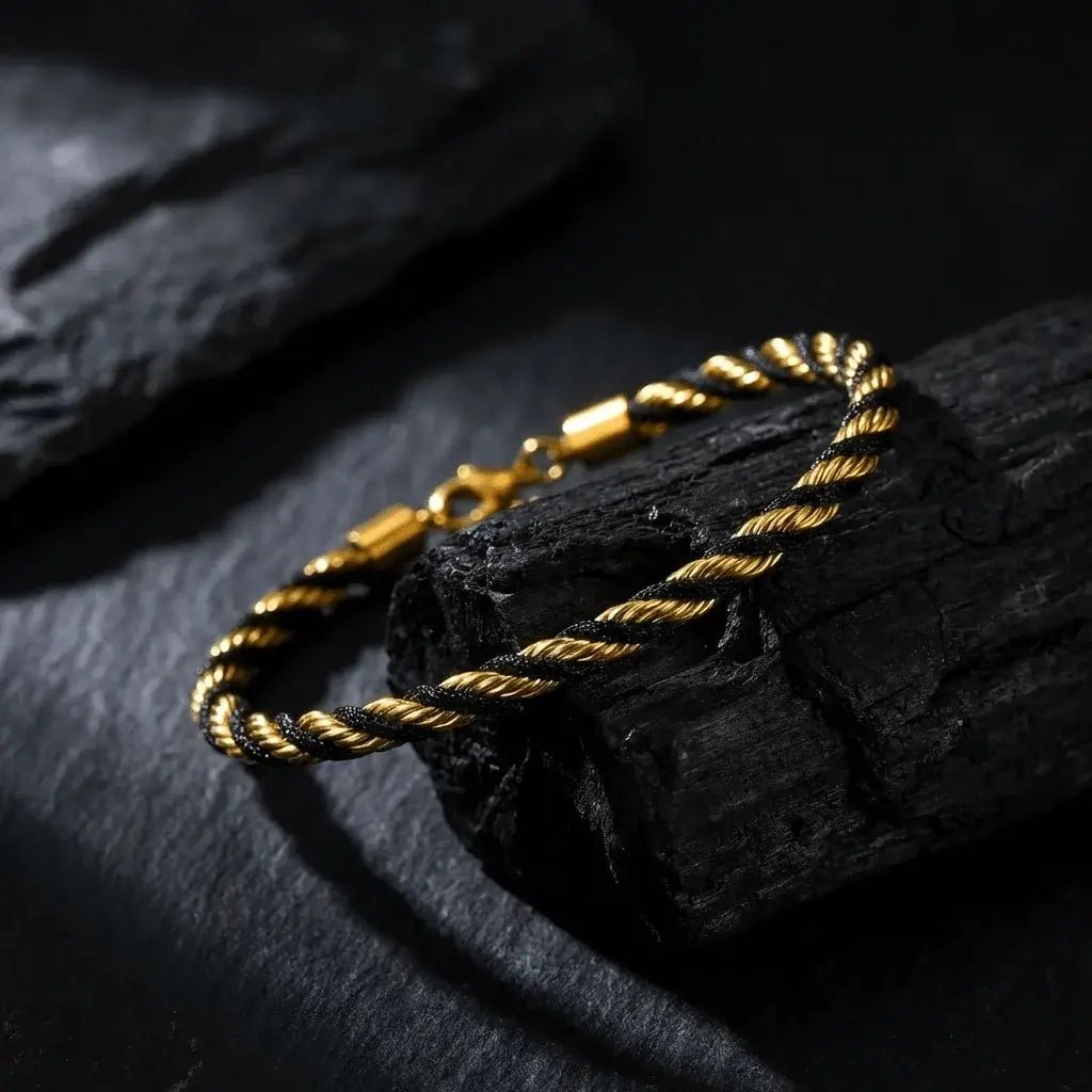 Orvex Rope Chain 18K Gold – Twisted Rope Bracelet