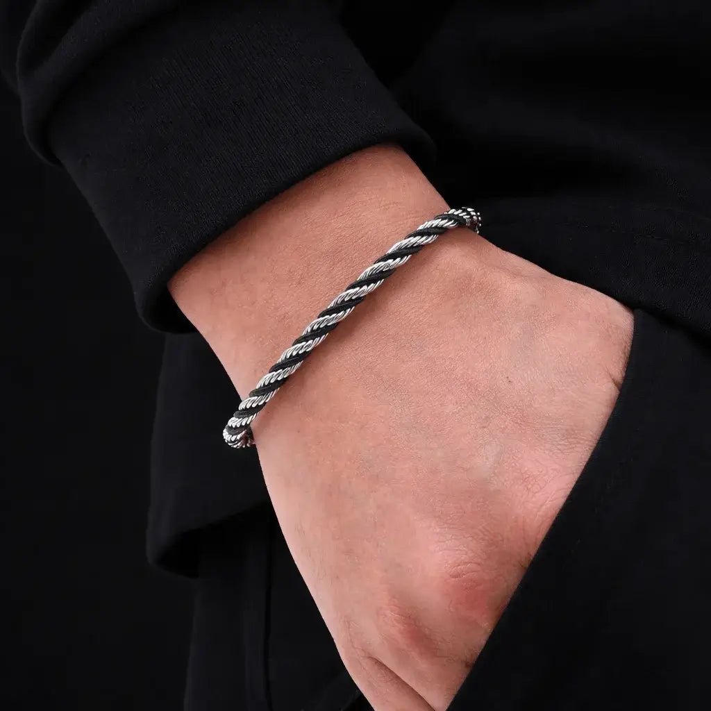 Orvex Rope Chain Silver – Waterproof Twisted Bracelet