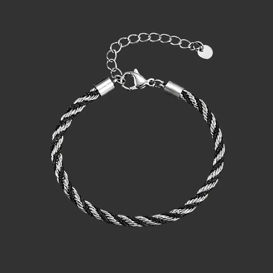 Orvex Rope Chain Silver – Waterproof Twisted Bracelet