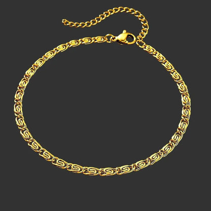 Ravix Link Gold – Waterproof Stainless Steel Minimal Bracelet for Men