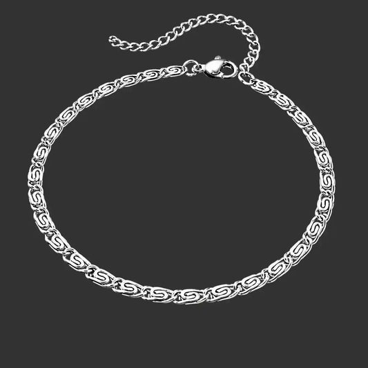 Ravix Link Silver – Waterproof Minimal Bracelet for Men