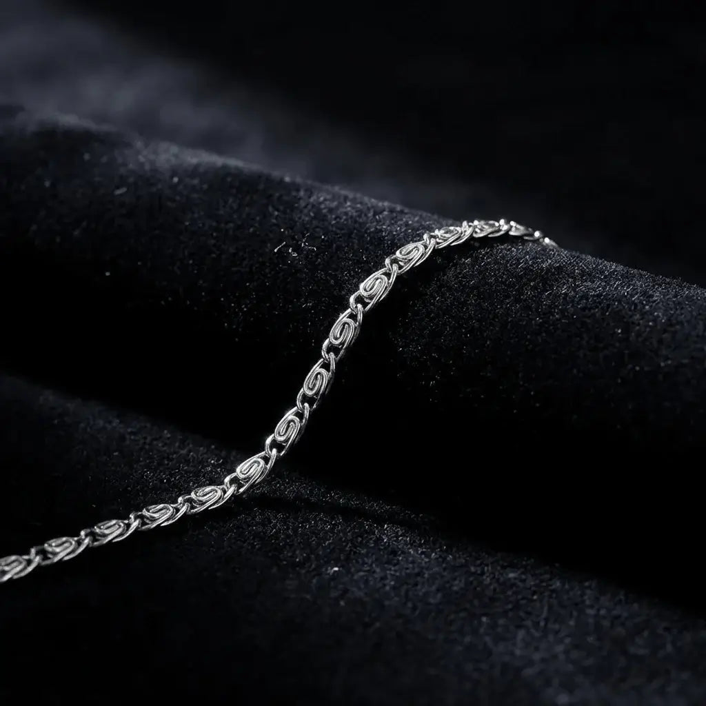 Ravix Link Silver – Waterproof Minimal Bracelet for Men