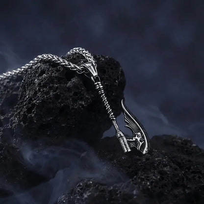 Runeborn – Viking Rune Axe Necklace | Stainless Steel Nordic