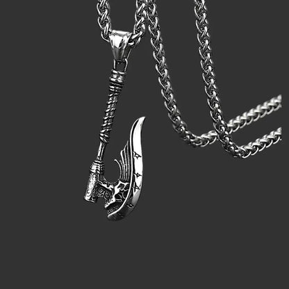Runeborn – Viking Rune Axe Necklace | Stainless Steel Nordic