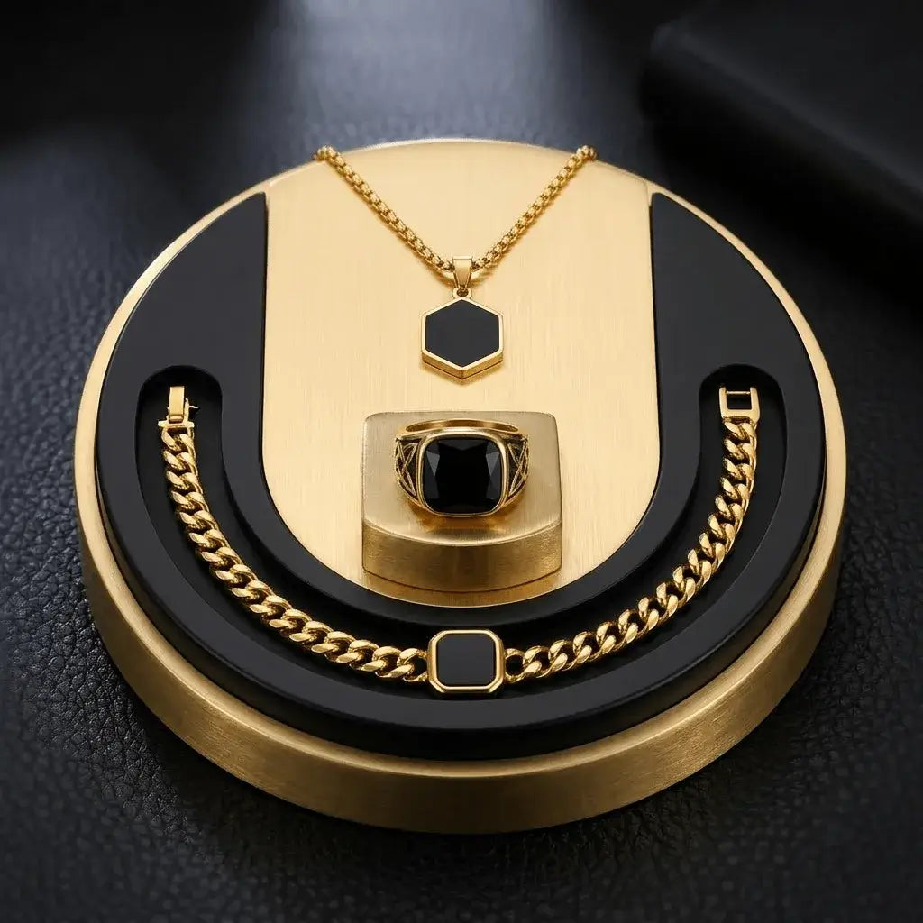 Nocturne Onyx Bundle | Men’s Jewellery Set