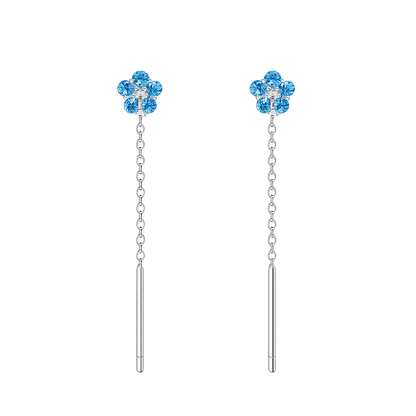 Alvora Seloura — Minimal Luxury Silver Drop Earrings