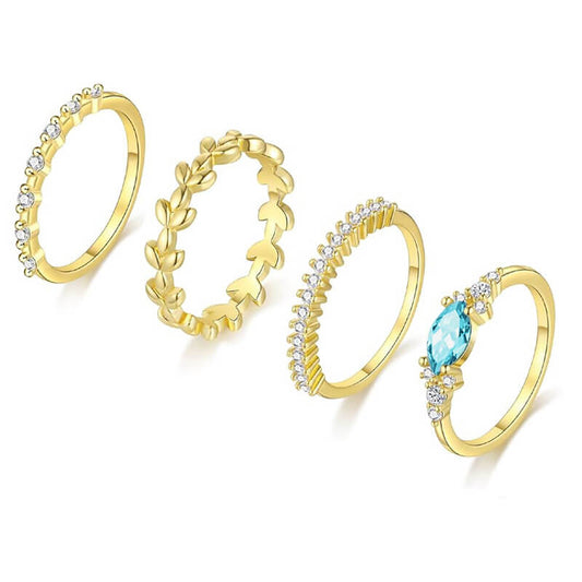 Seraphine Layers - Alvora #18KGoldPlated #GoldStackableRings #minimaljewelry