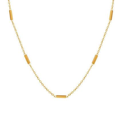 Alvora Serena Gold Necklace | Waterproof Minimal Jewellery 18K Gold