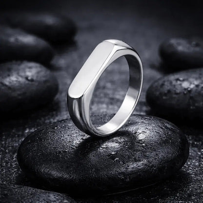 Alvora Valefo | Waterproof Stainless Steel Minimal Men’s Ring 