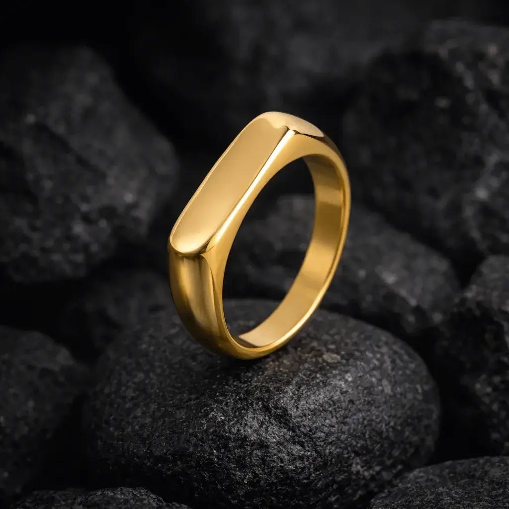 Alvora Valefo | Waterproof Stainless Steel Minimal Men’s Ring 