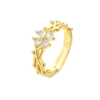 Vionel Gold Ring – Elegant Modern Intertwined Band Jewelry