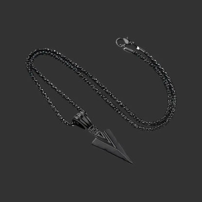 Alvora Vorak Nordic Arrowhead Necklace – High-Quality Metal Men’s Pendant
