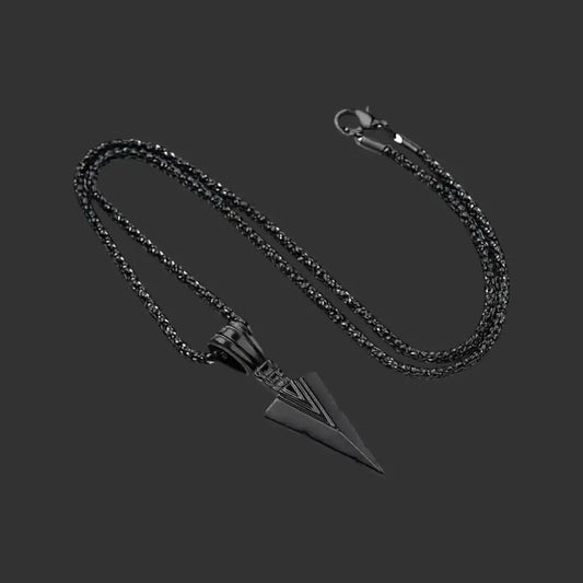 Alvora Vorak Nordic Arrowhead Necklace – High-Quality Metal Men’s Pendant