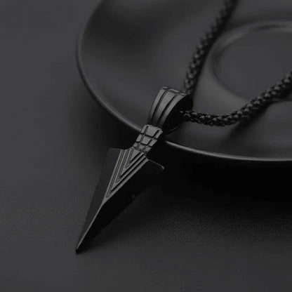 Alvora Vorak Nordic Arrowhead Necklace – High-Quality Metal Men’s Pendant
