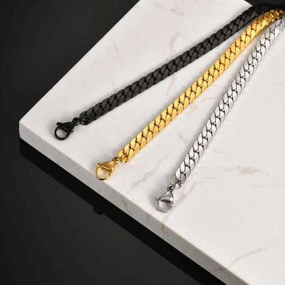 Alvora Vortex Aurelia–Waterproof Flat Cuban Chain Bracelet for Me