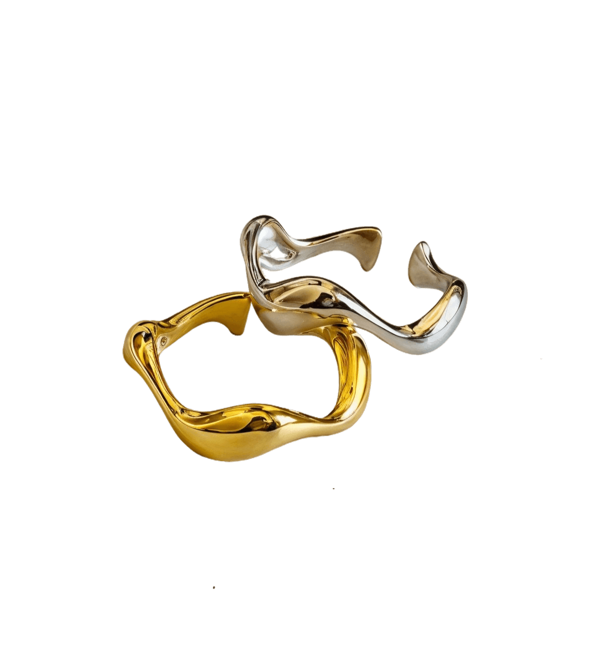Wavelet Adjustable Rings – Stacking Gold & Silver Jewellery