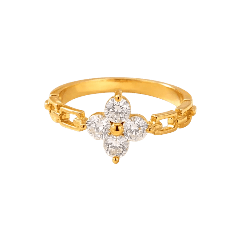 Zerlina | 18K Gold Waterproof Floral Ring