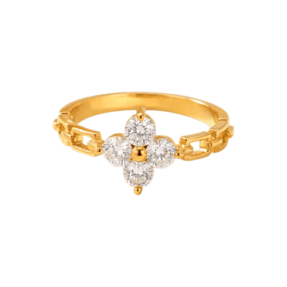 Zerlina | 18K Gold Waterproof Floral Ring